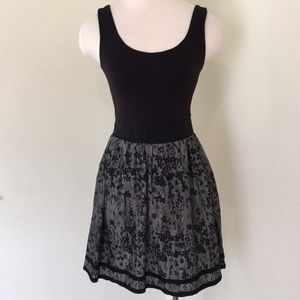 Fit and Flare Dress with Exposed Back Zipper